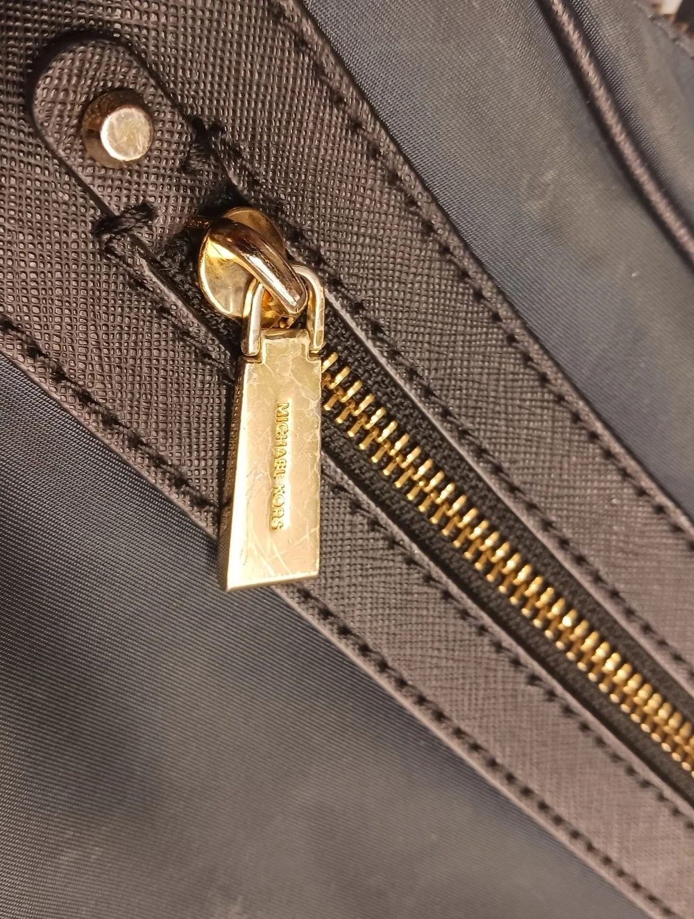 Michael Kors Navy and Black Crossbody Camera Bag